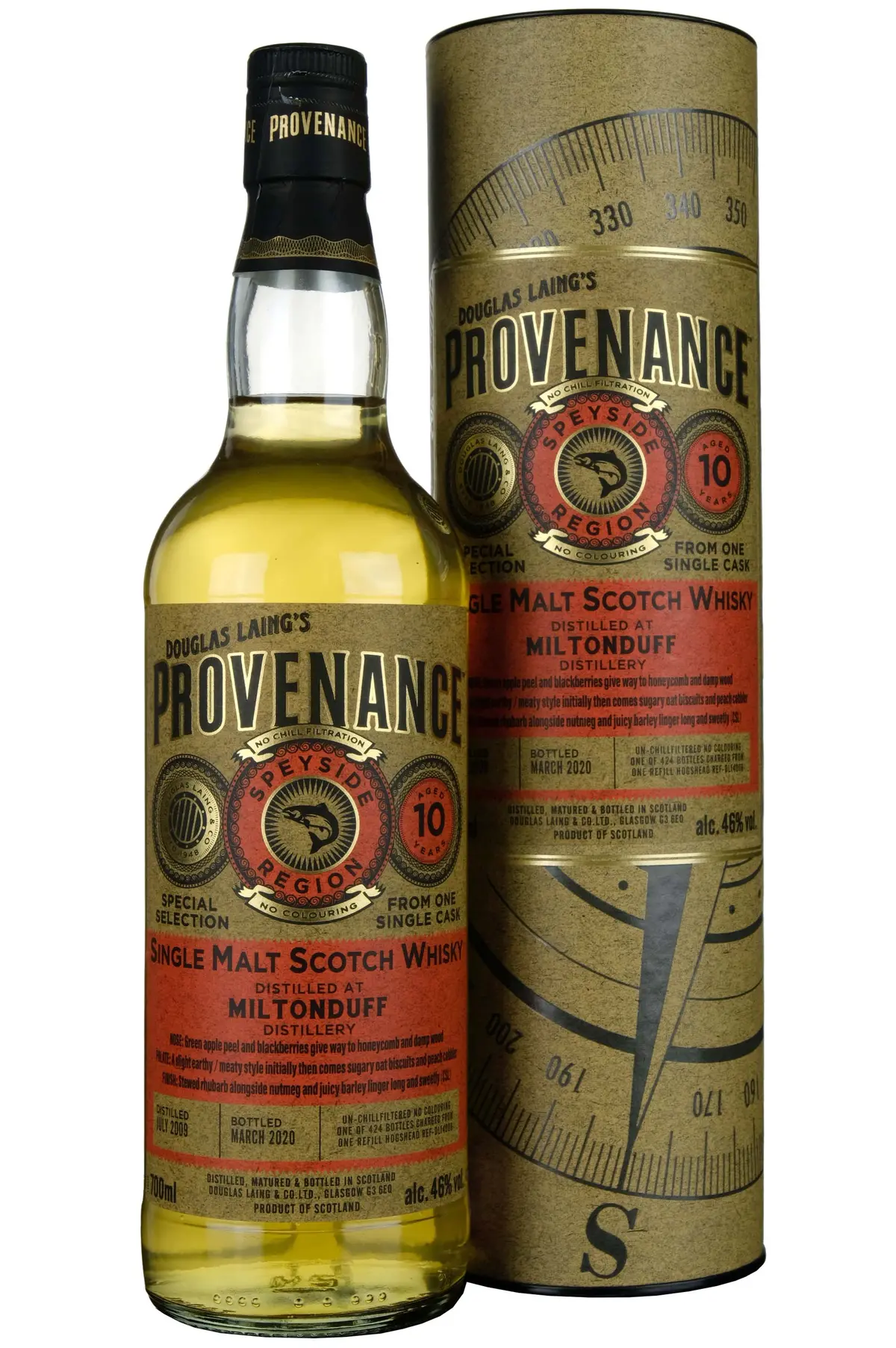 Miltonduff 2009-2020 | 10 Year Old Douglas Laing Provenance Single Cask Dl14008 1