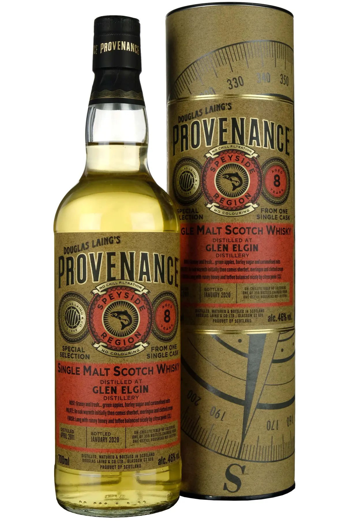 Glen Elgin 2011-2020 | 8 Year Old Douglas Laing Provenance Single Cask Dl13789 1