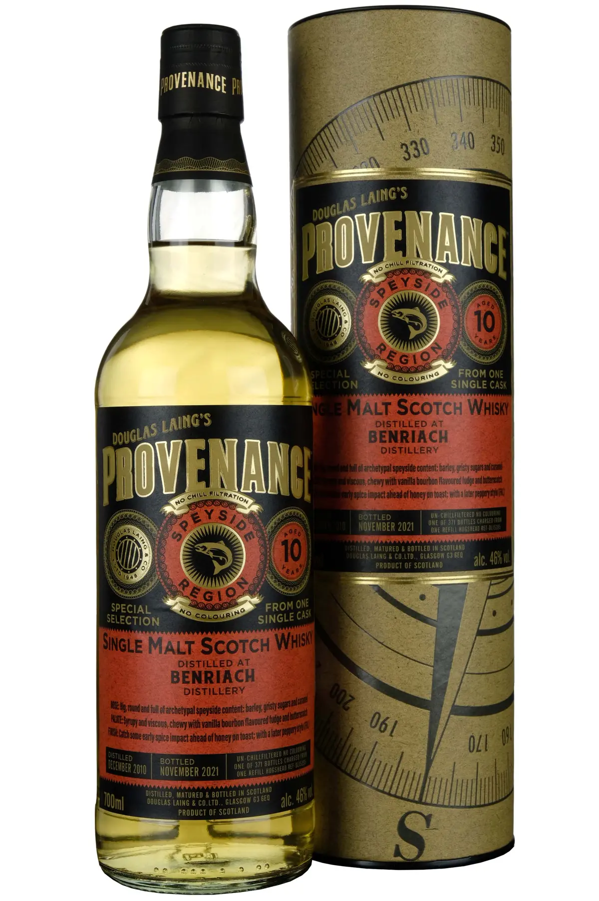 Benriach 2010-2021 | 10 Year Old Douglas Laing Provenance Single Cask Dl15395 1