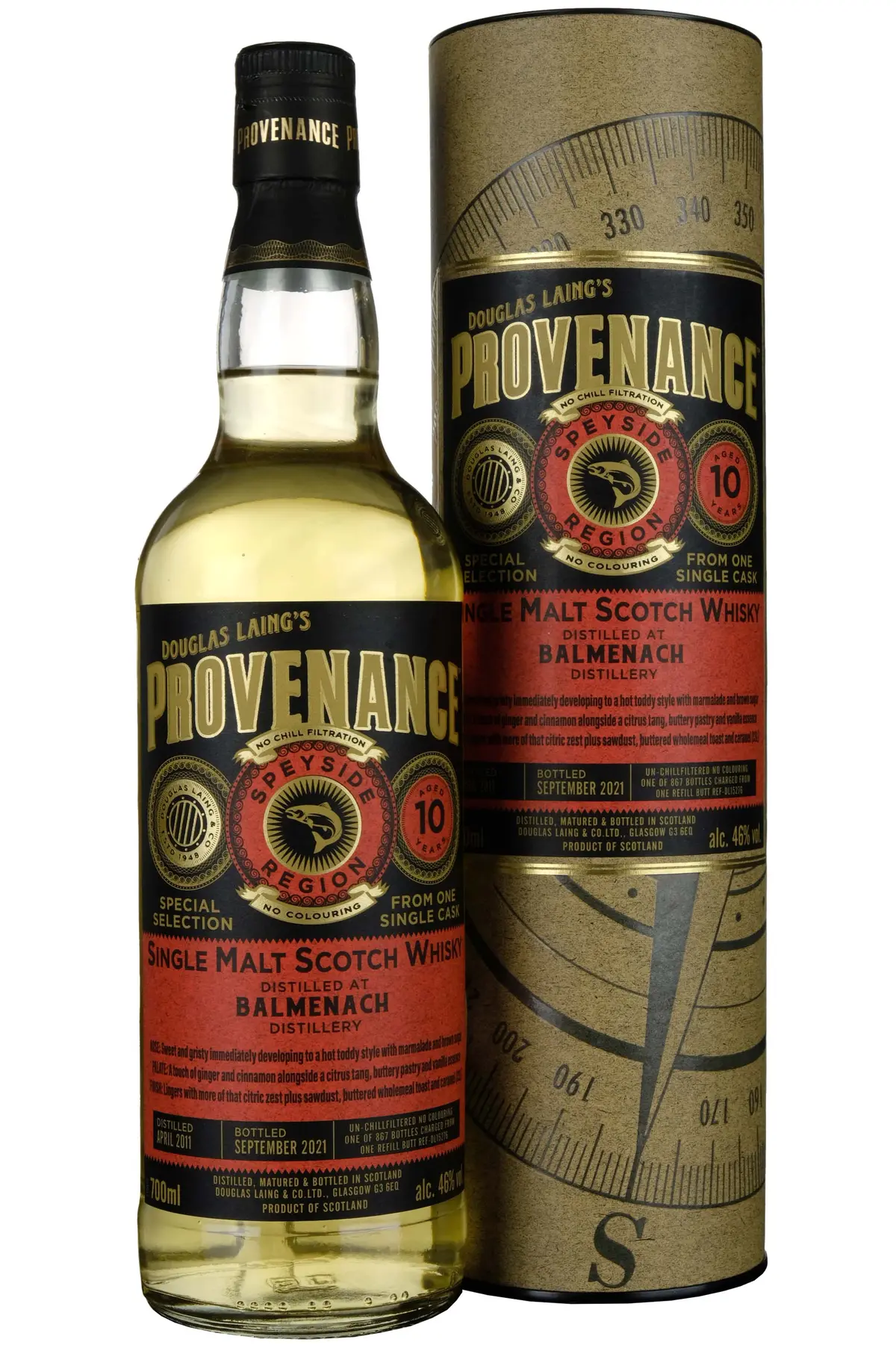 Balmenach 2011-2021 | 10 Year Old Douglas Laing Provenance Single Cask Dl15276 1