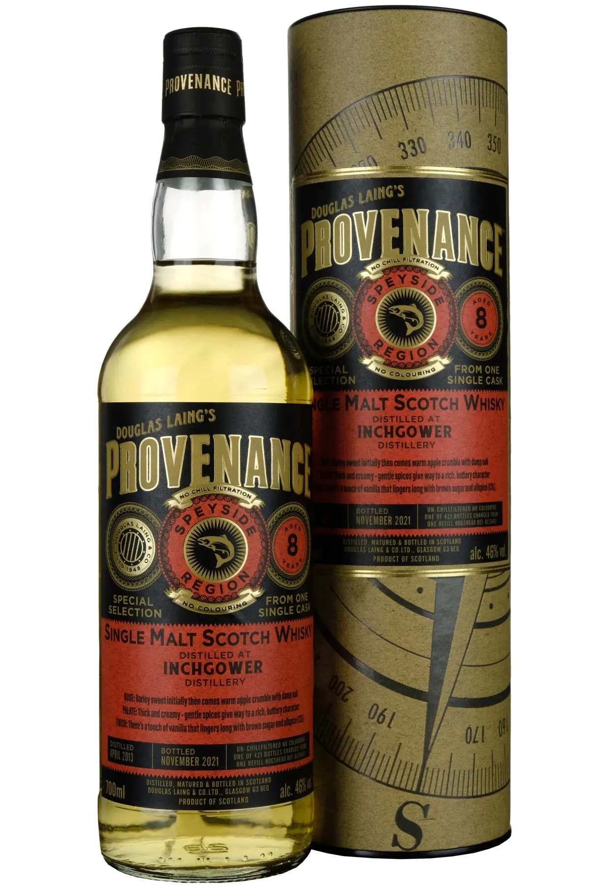 Inchgower 2013-2021 | 8 Year Old Douglas Laing Provenance Single Cask Dl15403 1