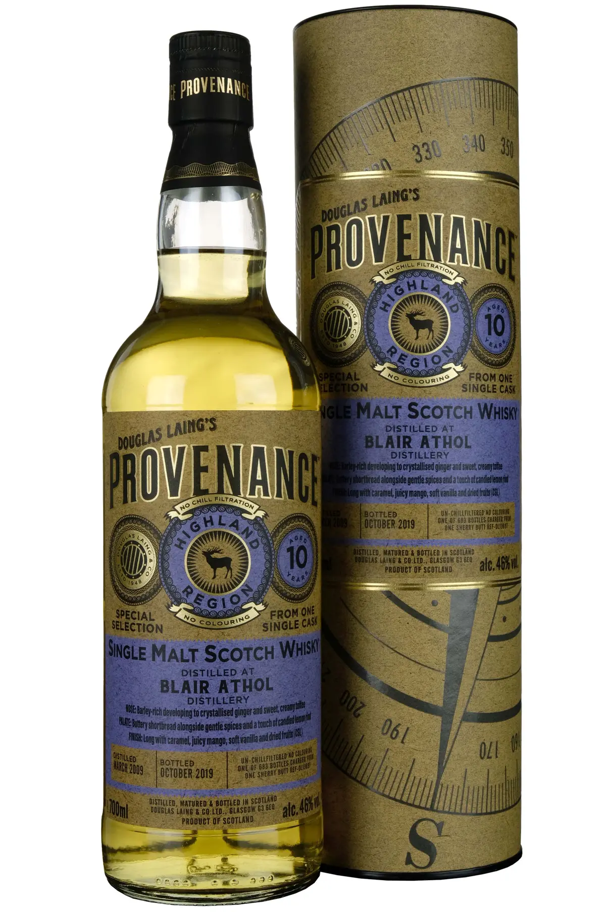 Blair Athol 2009-2019 | 10 Year Old Douglas Laing Provenance Single Cask Dl13697 1