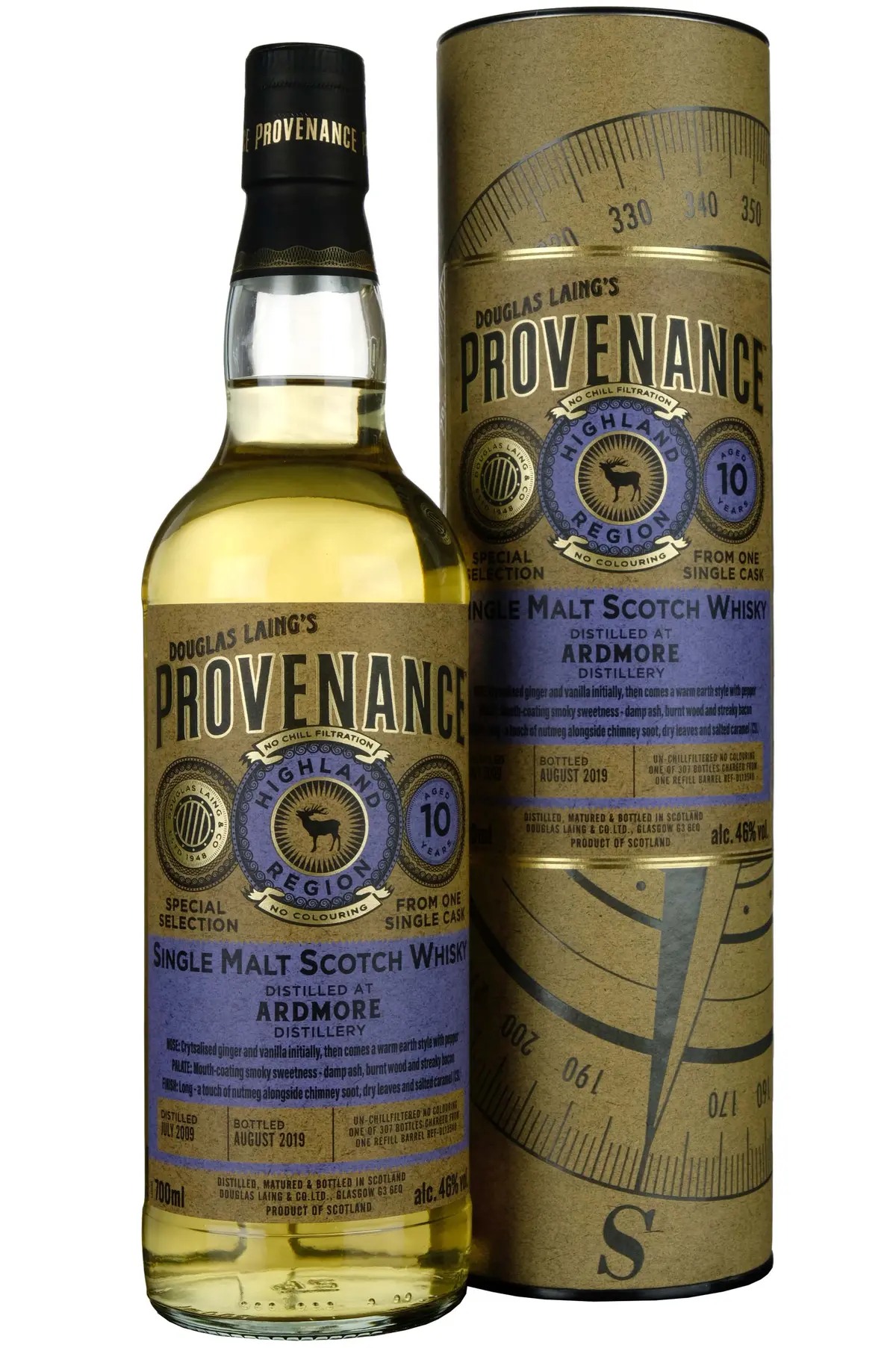 Ardmore 2009-2019 | 10 Year Old Douglas Laing Provenance Single Cask Dl13540 1