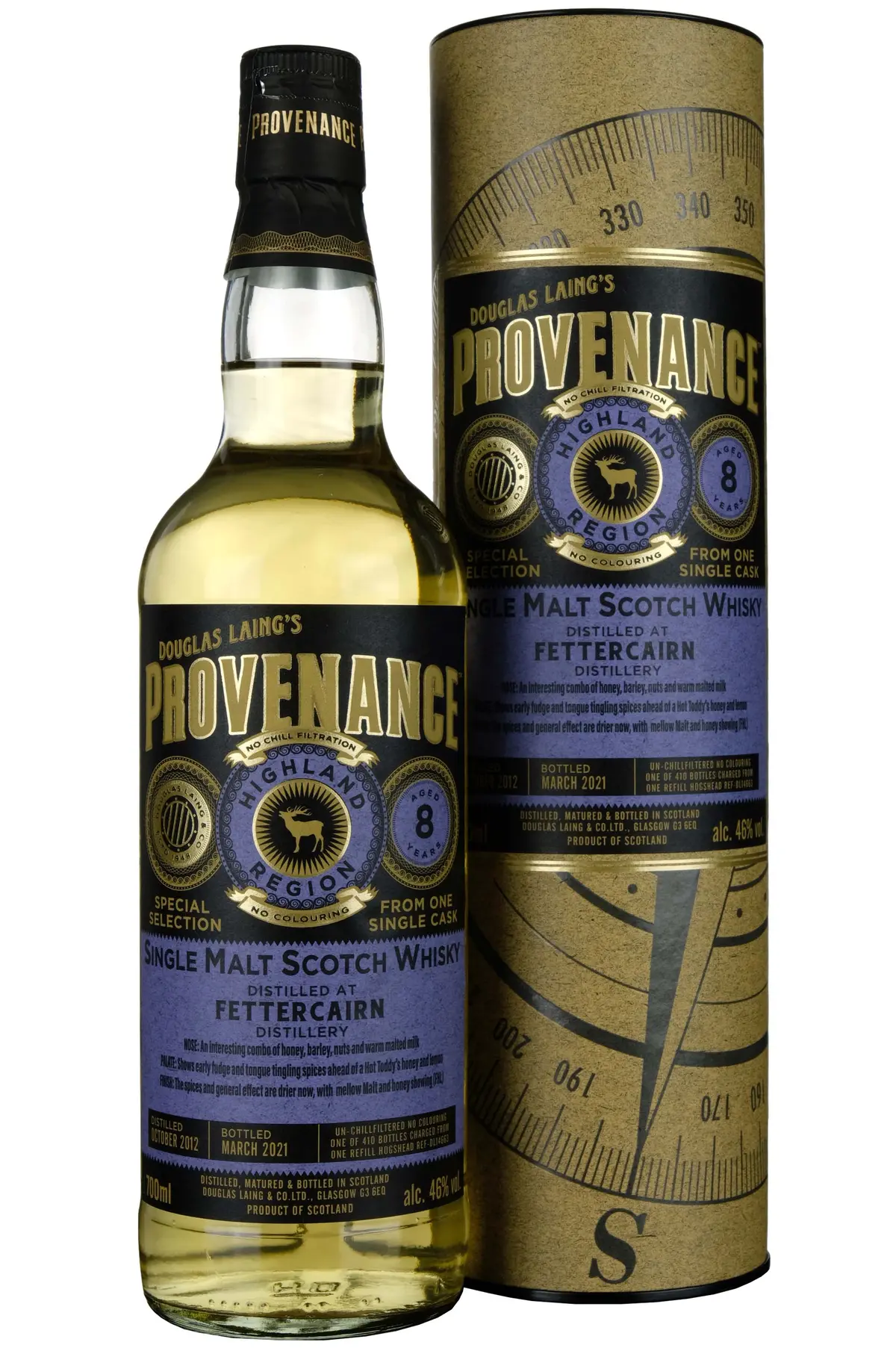 Fettercairn 2012-2021 | 8 Year Old Douglas Laing Provenance Single Cask Dl14663 1