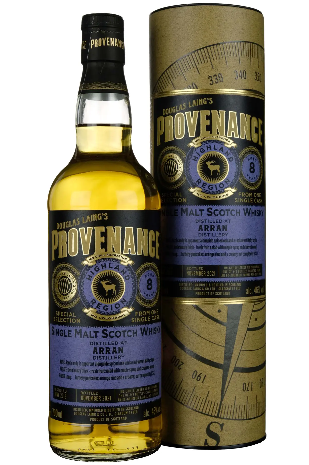 Arran 2013-2021 | 8 Year Old Douglas Laing Provenance Single Cask Dl15394 1