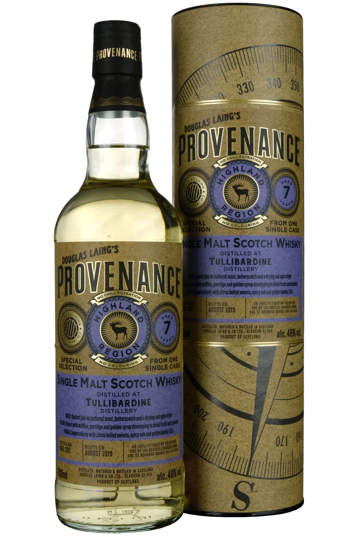 Tullibardine 2012-2019 | 7 Year Old Douglas Laing Provenance Single Cask Dl13542 1