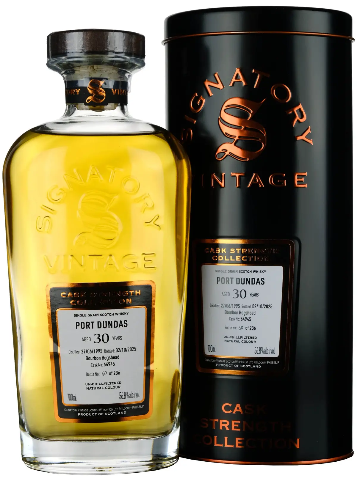 Port Dundas 1995-2025 | 30 Year Old Signatory Vintage Cask Strength Collection Single Cask 64945 1