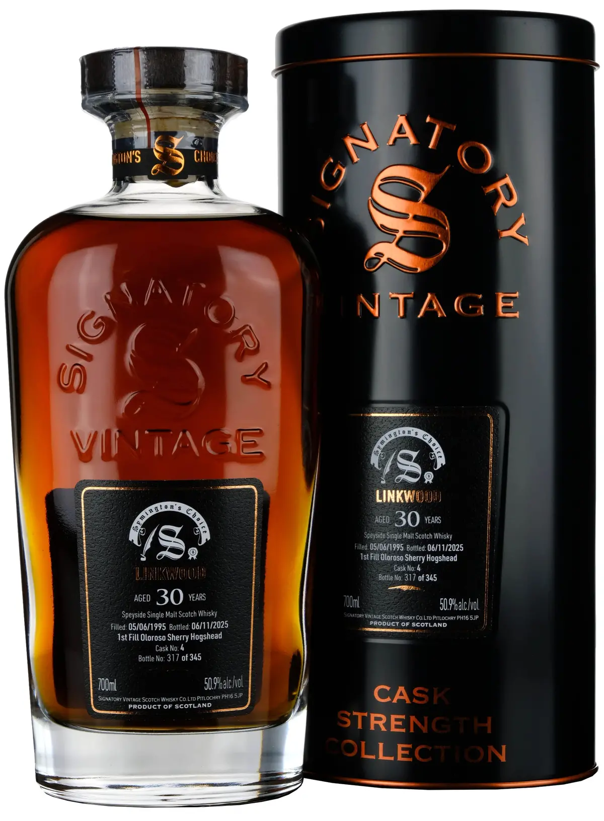 Linkwood 1995-2025 | 30 Year Old Signatory Vintage Symington's Choice Single Cask 4 1