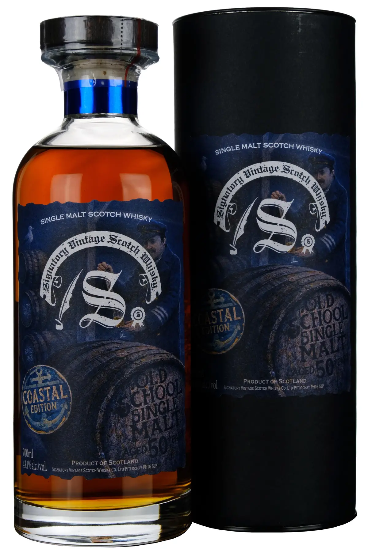 Old School Single Malt 50 Year Old Batch 3 Coastal Edition Bottled 2026 Single Cask 1