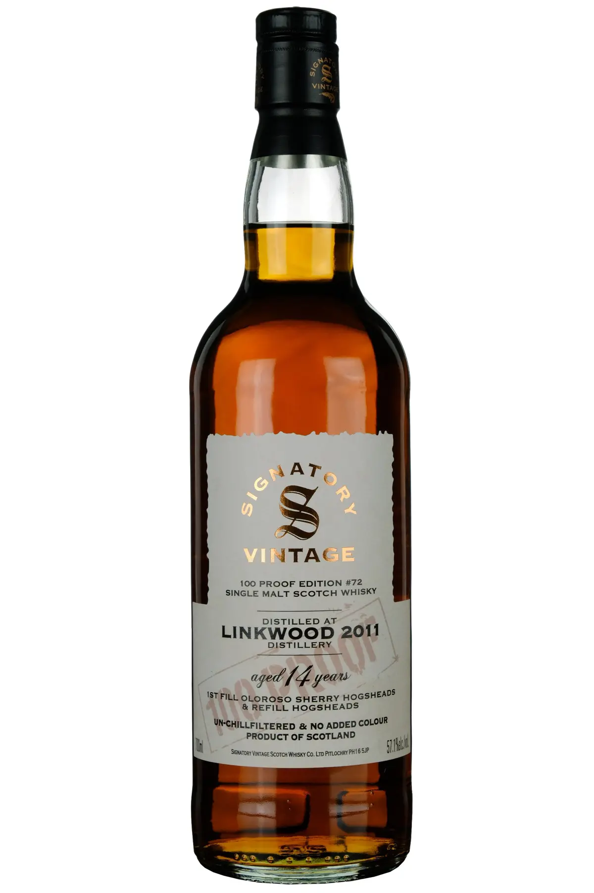 Linkwood 2011-2026 | 14 Year Old Signatory Vintage 100 Proof Edition 72 1