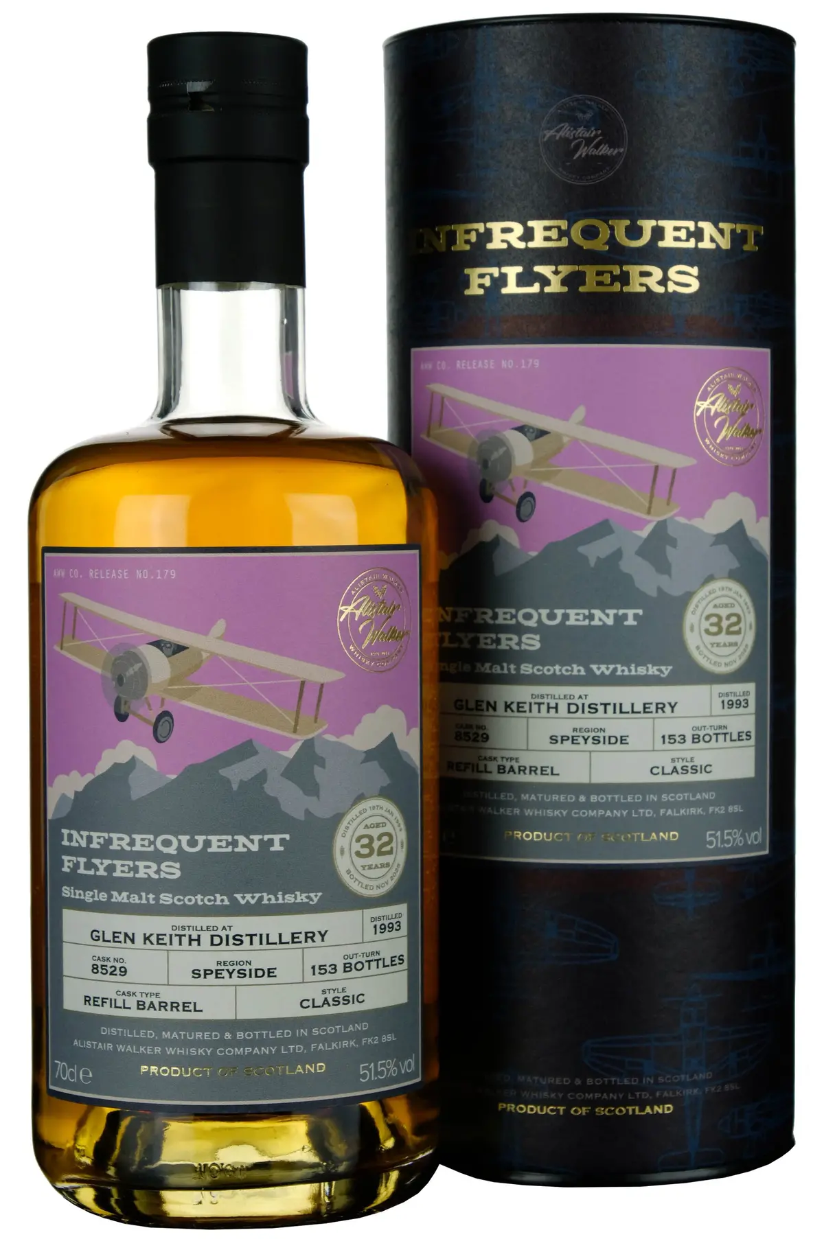 Glen Keith 1993-2025 | 32 Year Old Infrequent Flyers Single Cask 8529 1