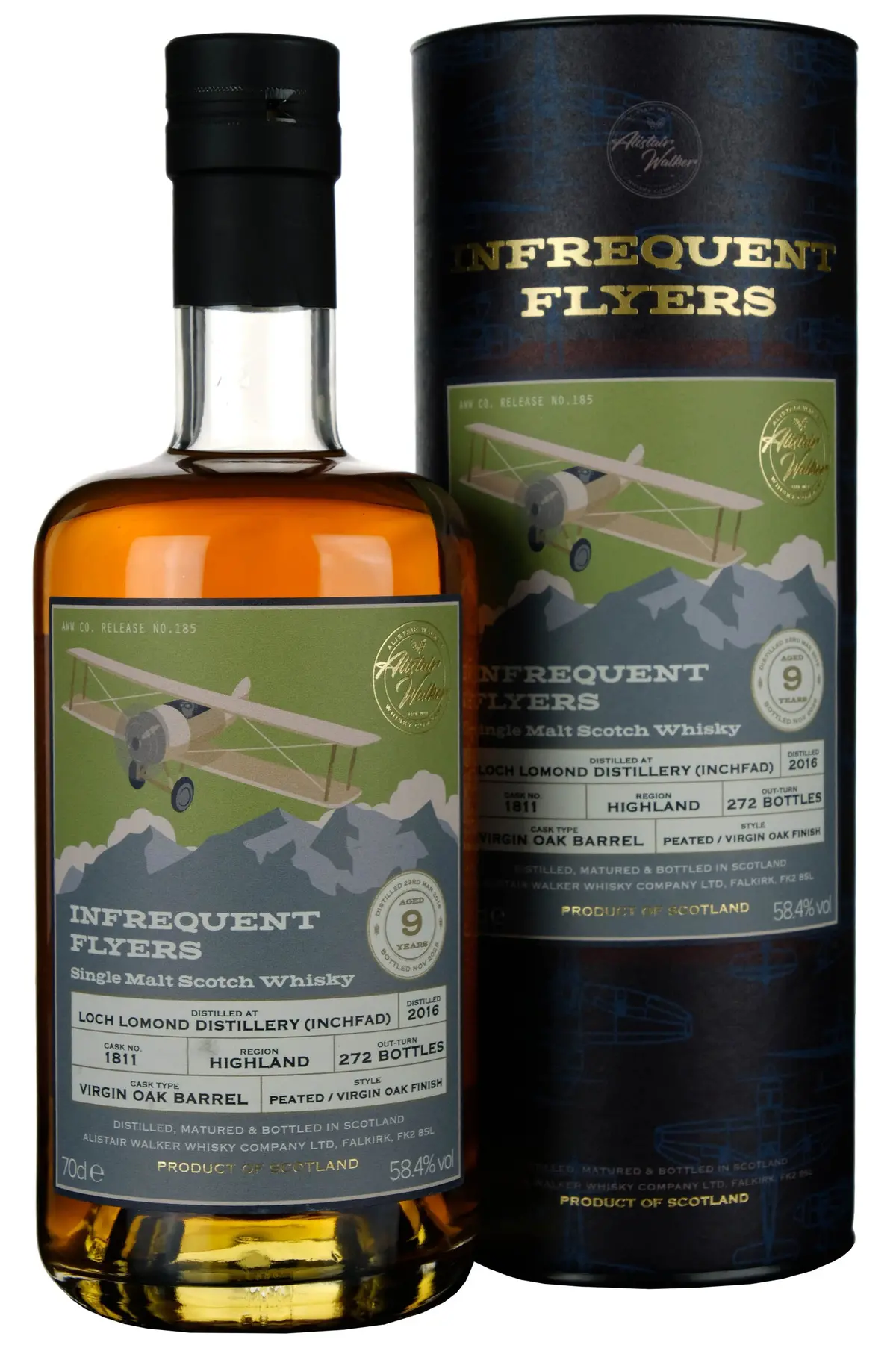 Loch Lomond (Inchfad) 2016-2025 | 9 Year Old Infrequent Flyers Single Cask 1811 1