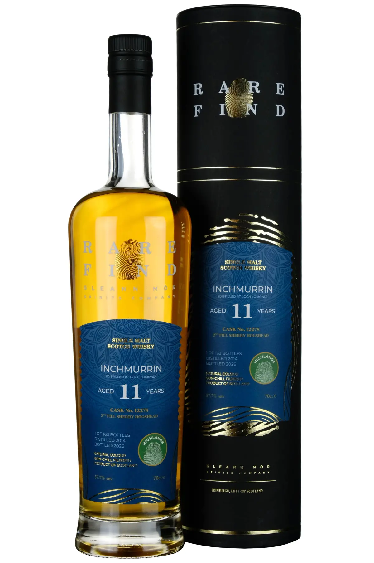 Inchmurrin (Loch Lomond) 2014-2026 | 11 Year Old Gleann Mor Rare Find Single Cask 12278 1