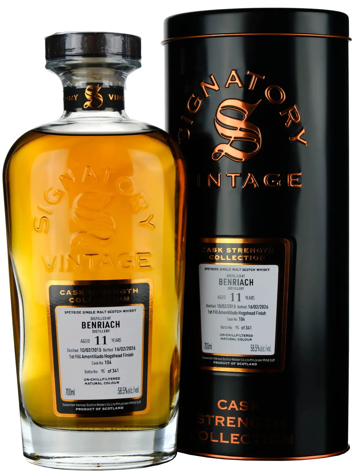 Benriach 2015-2026 | 11 Year Old Signatory Vintage Cask Strength Collection Single Cask 104 1