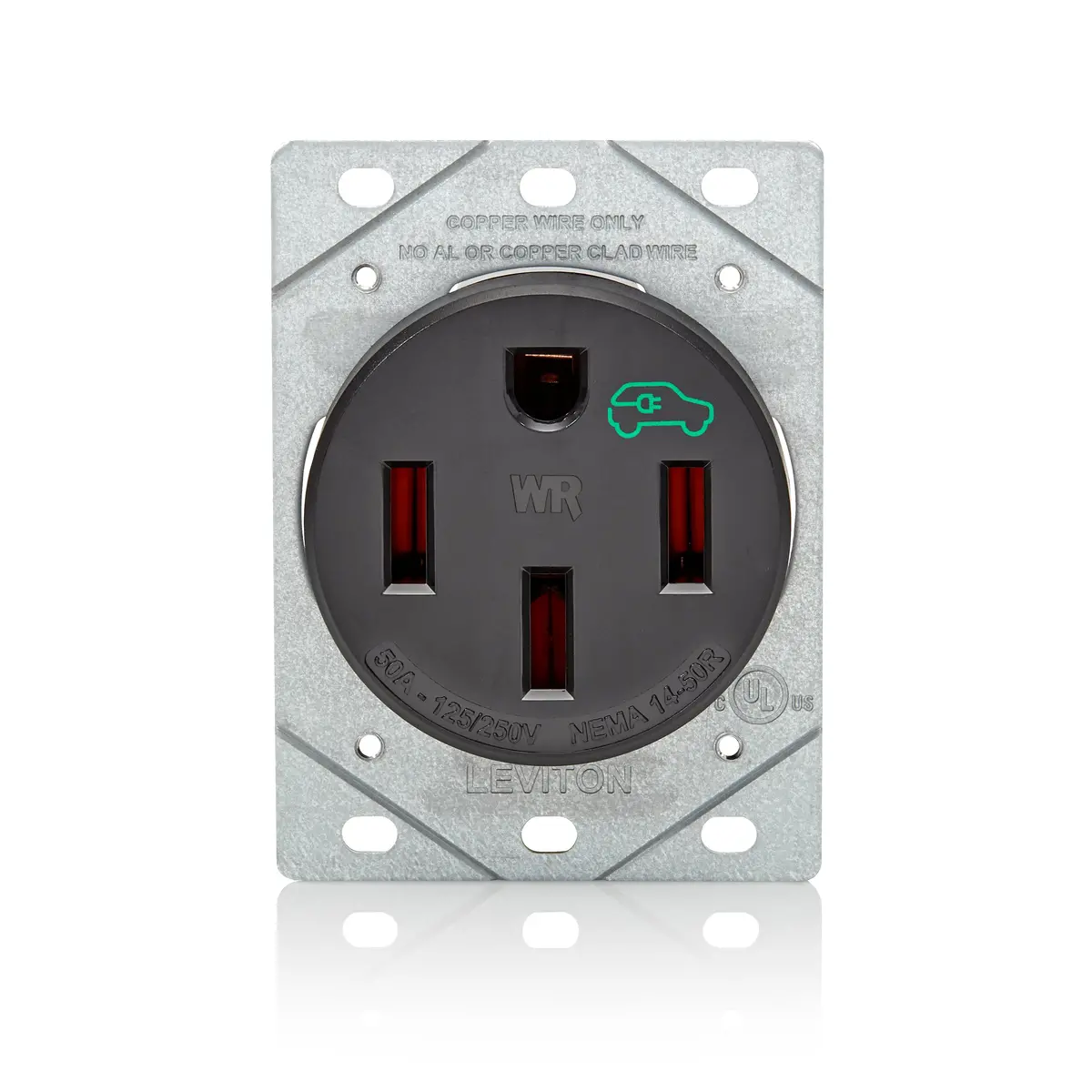 1450W 50 Amp Ev Charging Receptacle/Outlet, Heavy Duty, Weather-Resistant 1