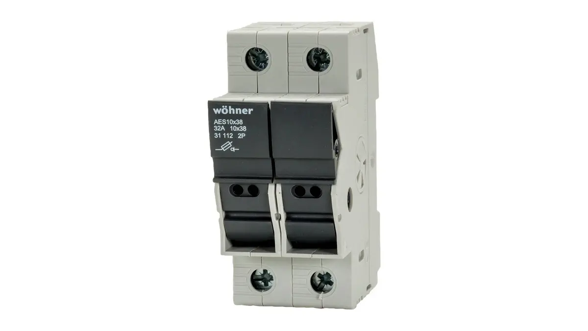 Din Rail & Fuse Holders 2 Pole Din Rail Fuseholder 1