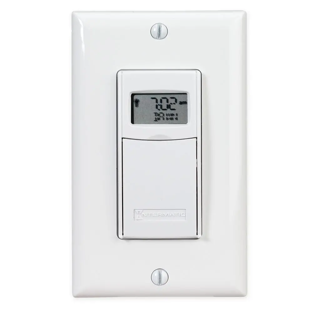 Intermatic St01 7-Day Heavy-Duty Programmable Timer, 120-277 Vac, 15A, White 1