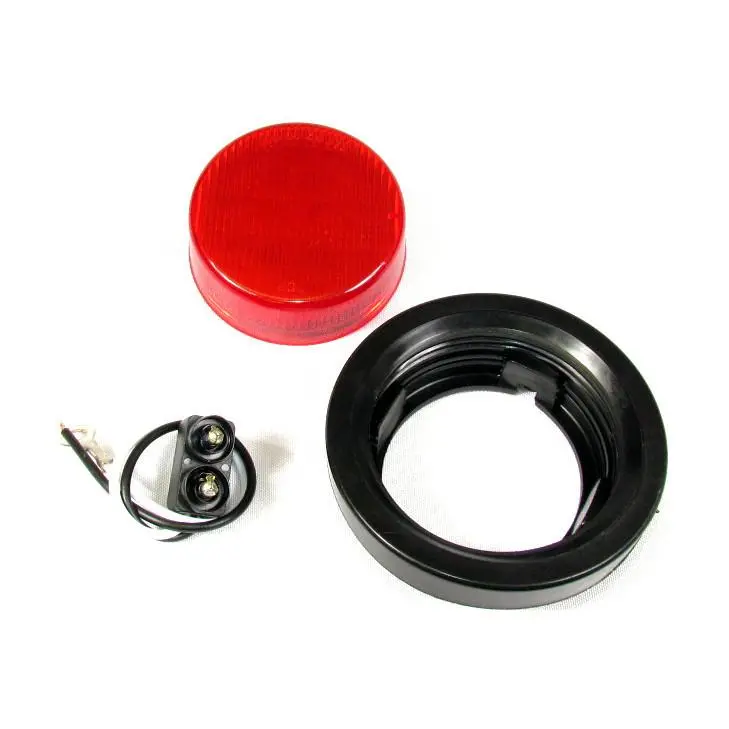 2-1/2" Round Red Led Light With 13 Leds - 24 Volts For Marker Light 1