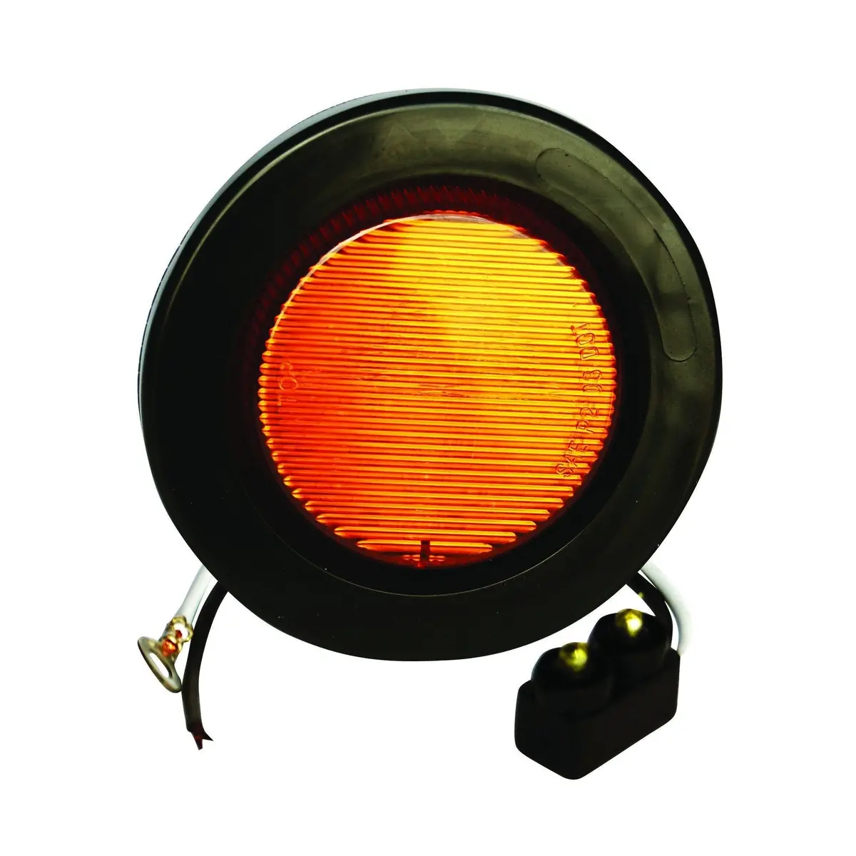 2 1/2" Round Led Amber Marker Light W/ 13 Led Lights - 24 Volts 1