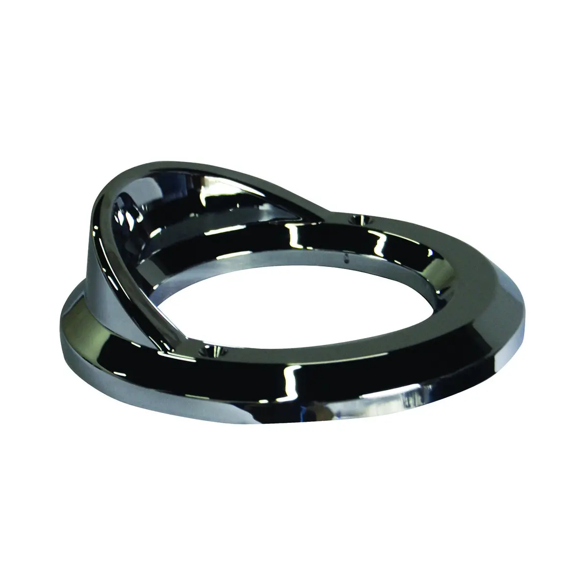 Fortpro 2.5" Round Bezel With Visor Chrome For Led Side Marker Lights 1