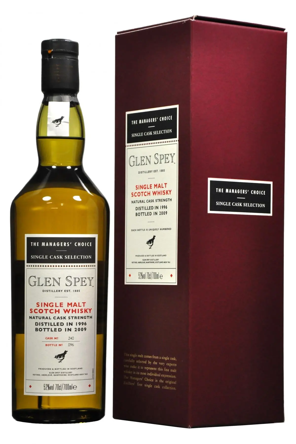 Glen Spey 1996-2009 | Managers' Choice | Cask 240 1