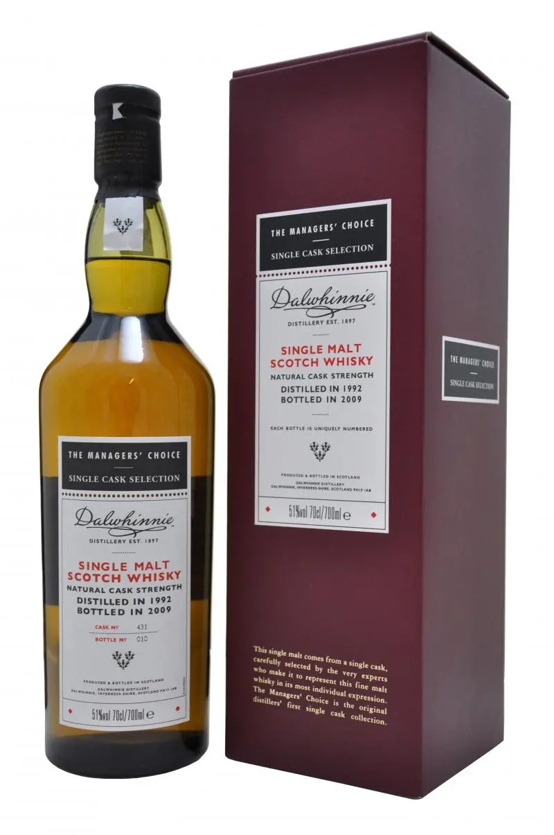 Dalwhinnie 1992-2009 | Managers' Choice | Cask 431 1