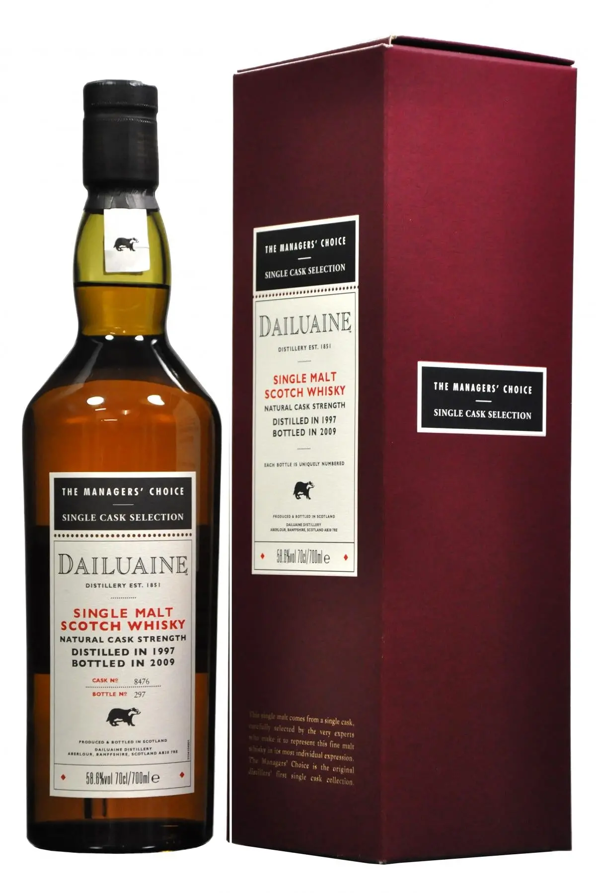 Dailuaine 1997-2009 | Managers' Choice | Cask 8476 1