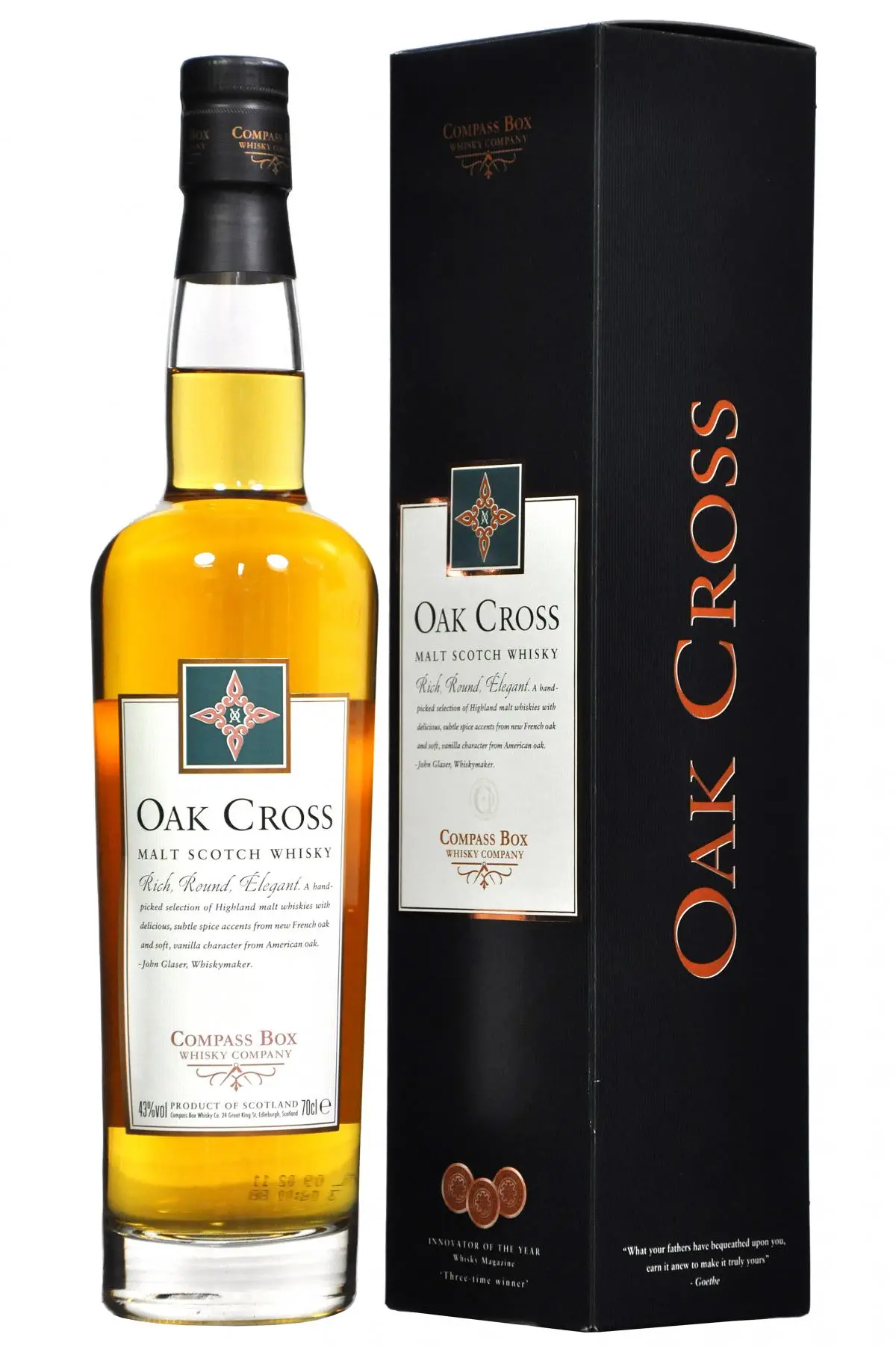 Compass Box Oak Cross 1