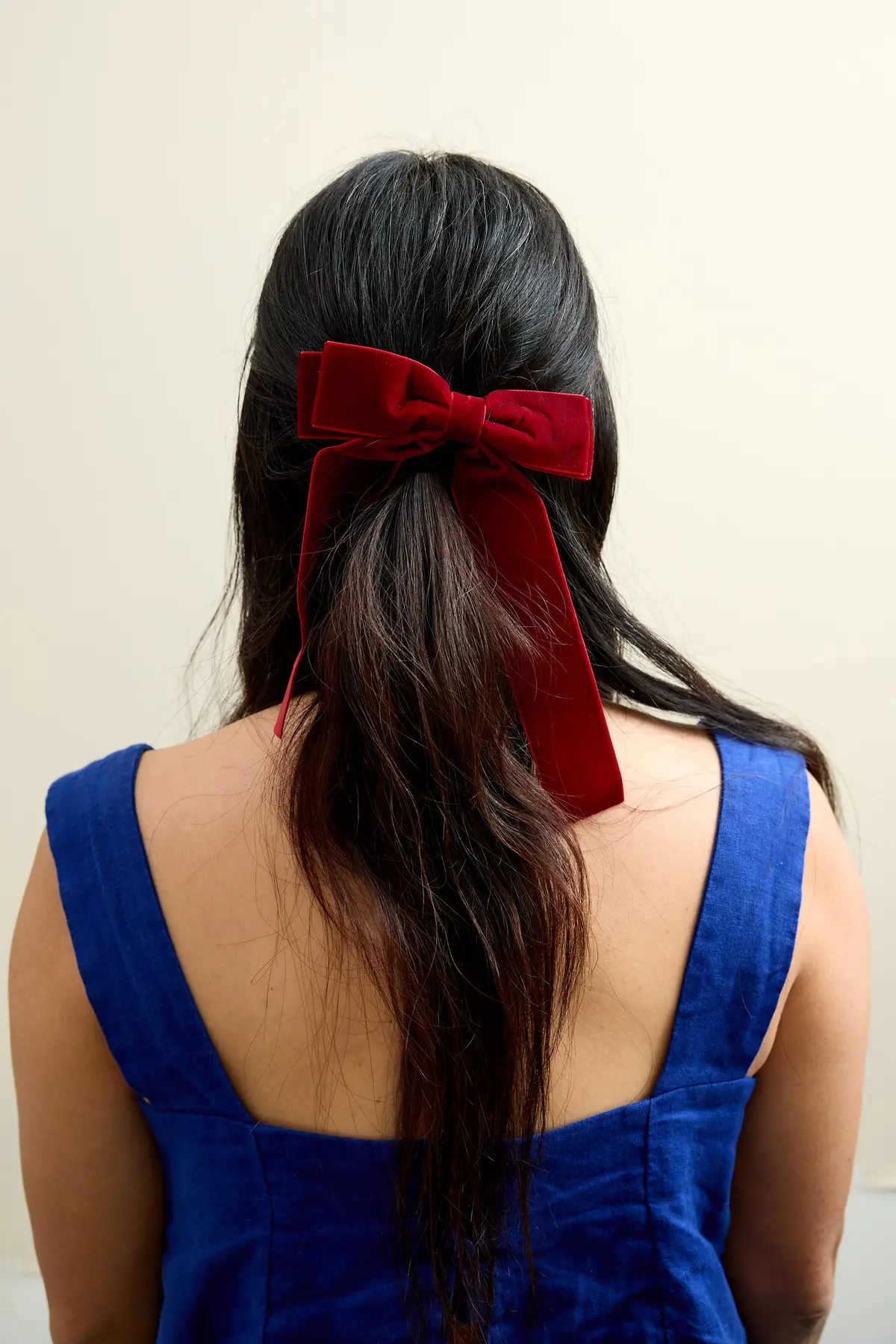 Red Velvet Bowtie Hairclip 1