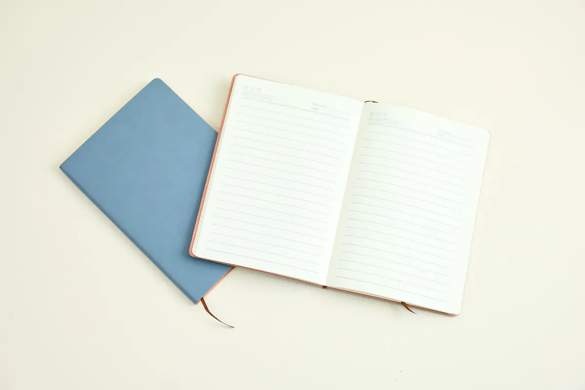 Coastal Calm Vegan Suede Journal 1