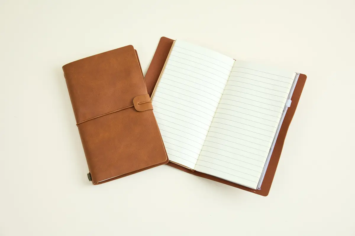 Voyager Nutmeg Journal - Vegan Leather 1