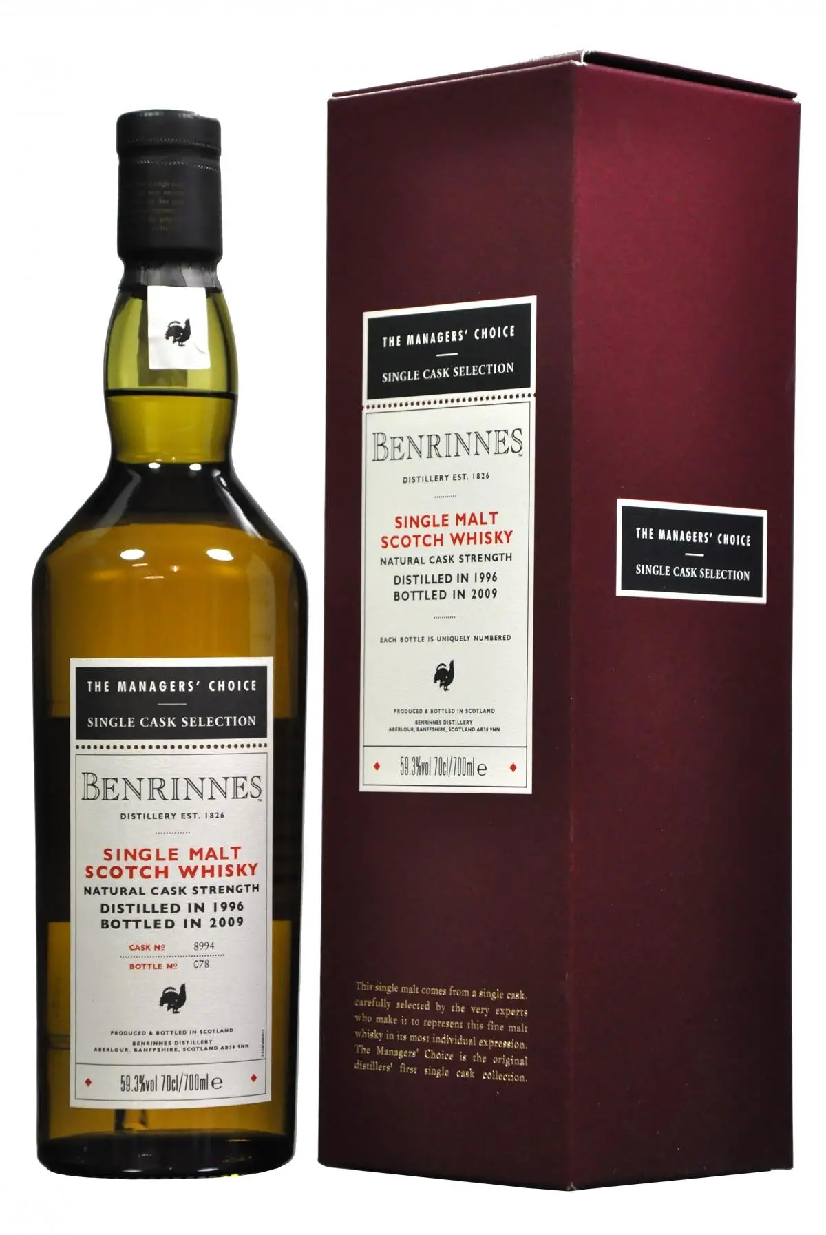 Benrinnes 1996-2009 | Managers' Choice | Cask 8994 1