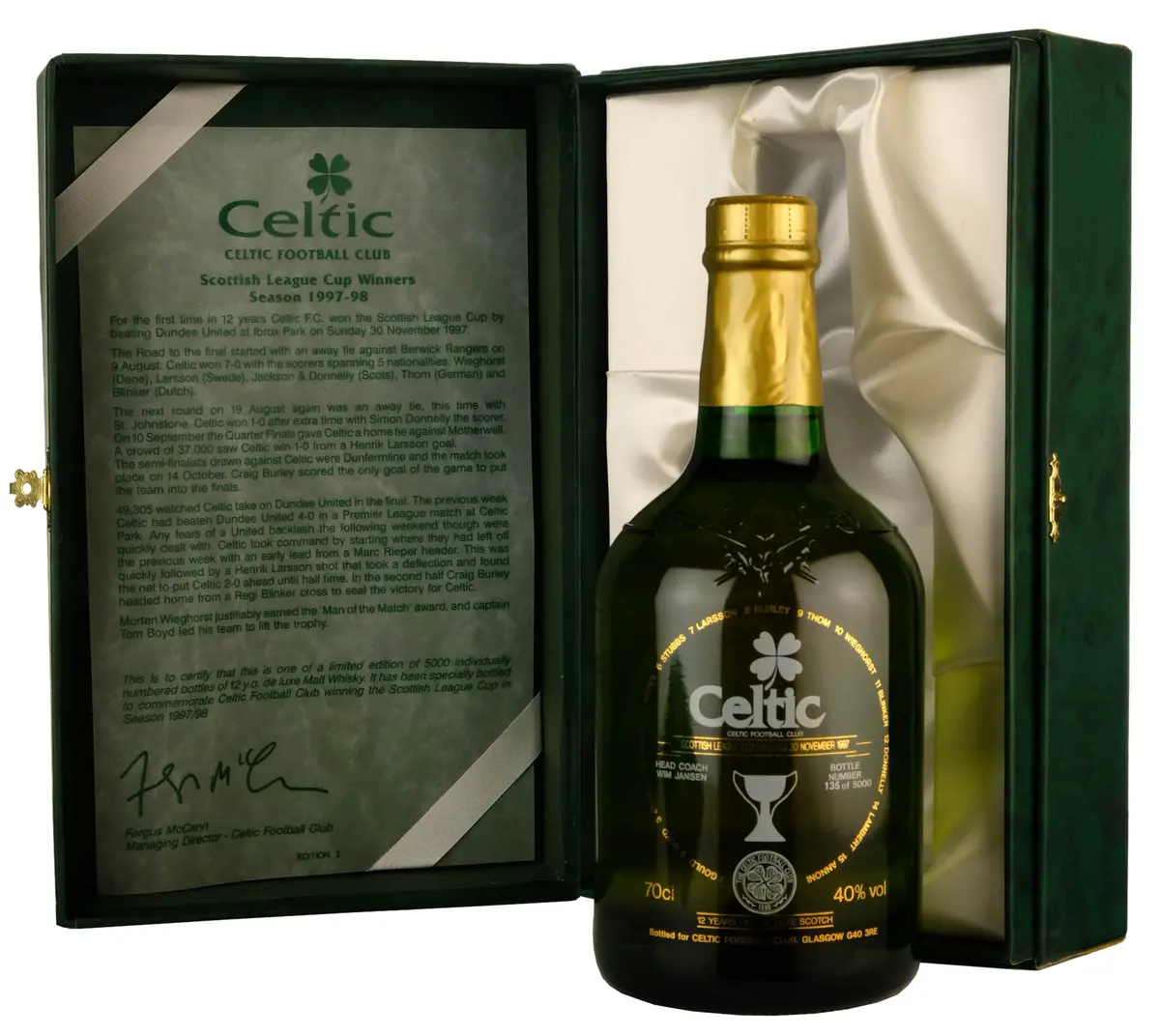 Celtic Football Club Cup Winners 1997-1998 2