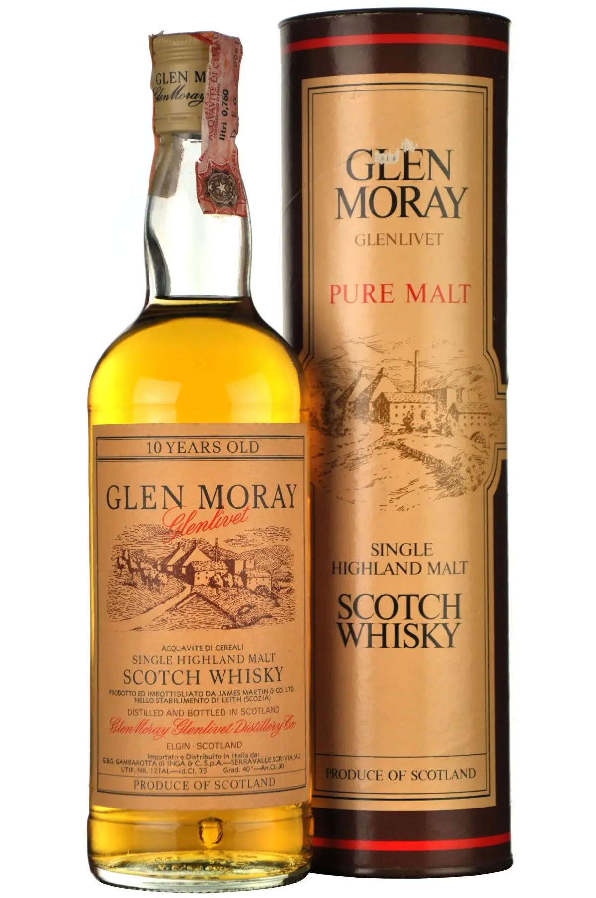Glen Moray 10 Year Old 1980S 1