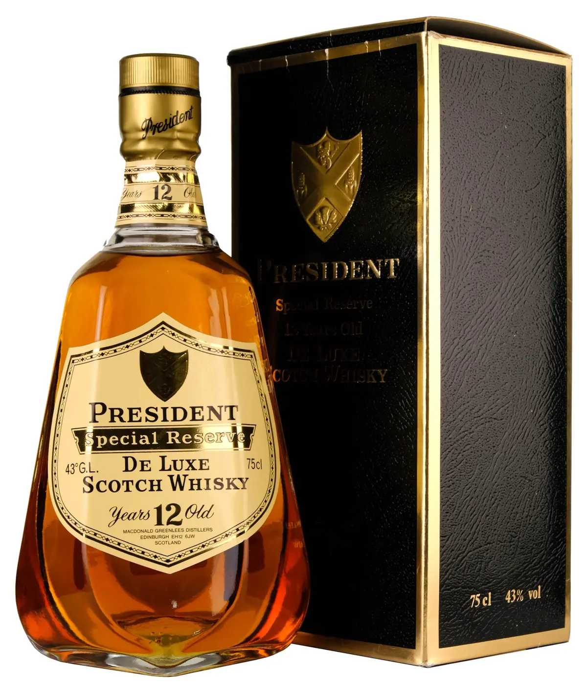 President 12 Year Old De Luxe Whisky | 1980S 1