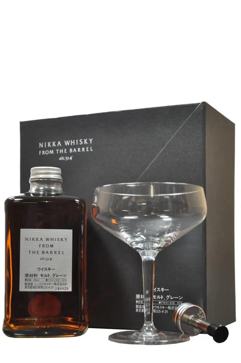 Nikka Whisky From The Barrel Cocktail Glass & Pourer 1