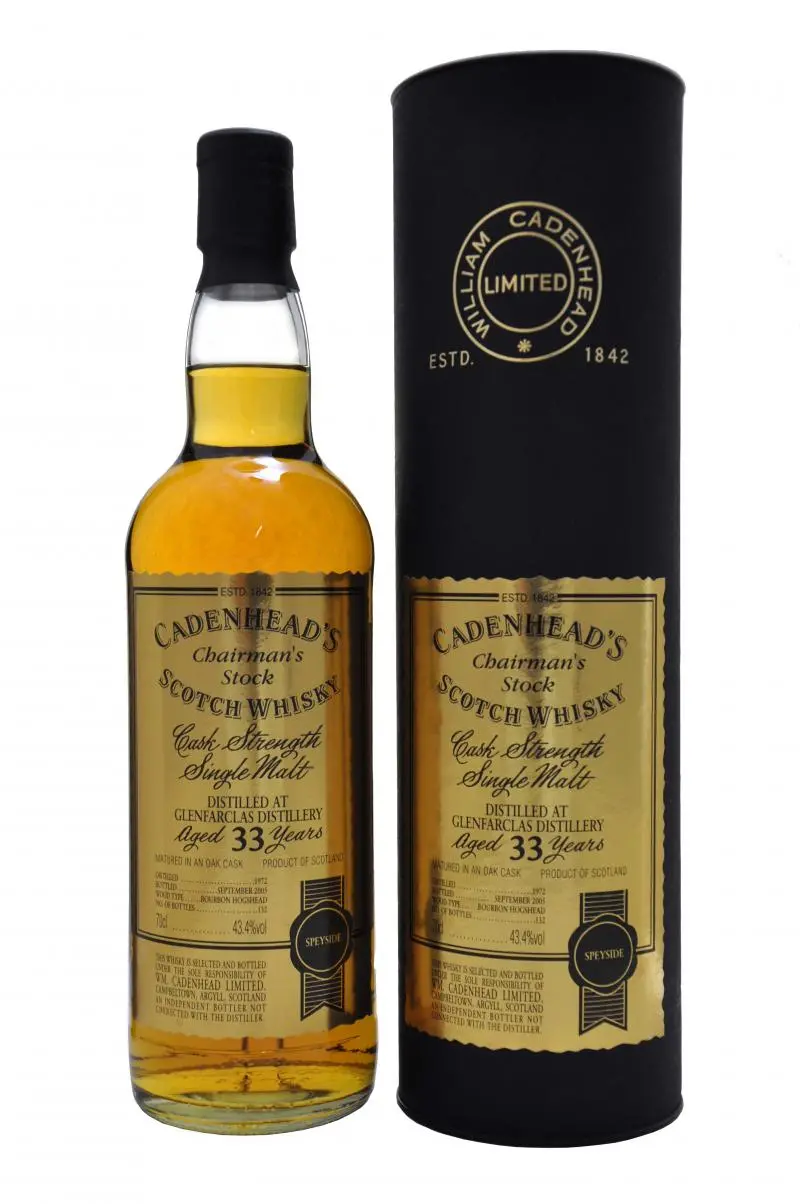 Glenfarclas 1972-2005 | 33 Year Old | Cadenhead's Chairman's Stock 1