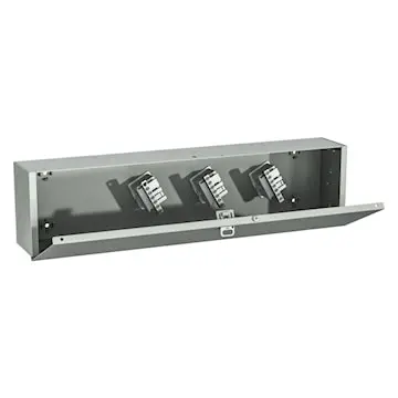 1100T4203 Exm 1100T4203 Eurobex® Splitter Trough 3-Pole, 3-Wire Surface Ansi/Asa 61 Gray 1