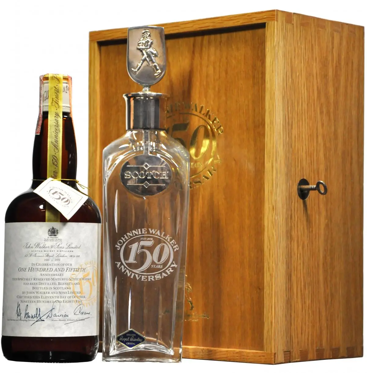Johnnie Walker 150Th Anniversary & Crystal Decanter 1