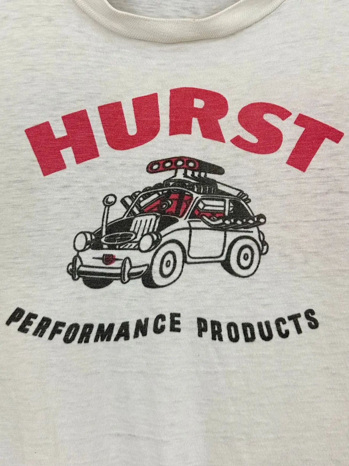 Vintage 60S 1960S Hurst Performance Products Hot Rod Drag Racing T-Shirt Hot Rod Speed Shop White Hanes Mens Extra Small Xs 1