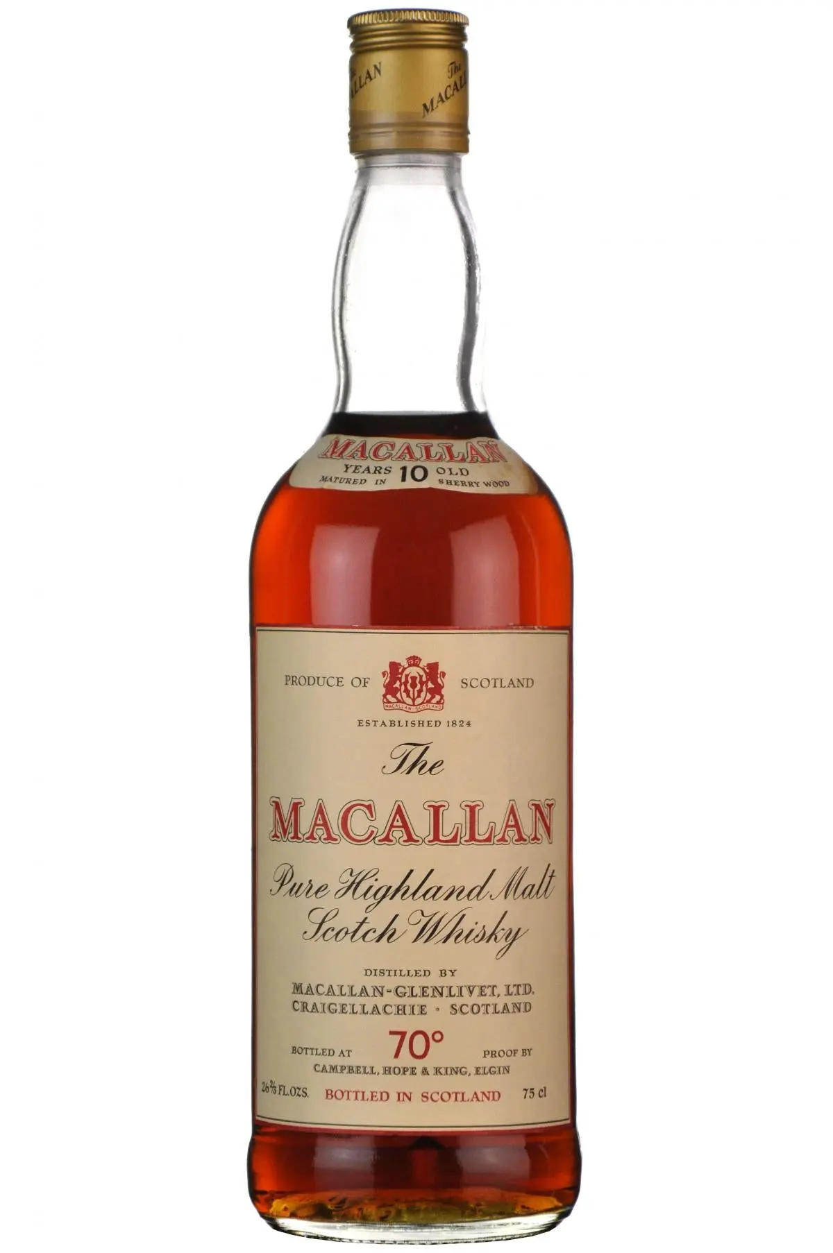 Macallan 10 Year Old | Campbell Hope & King 1970S 1