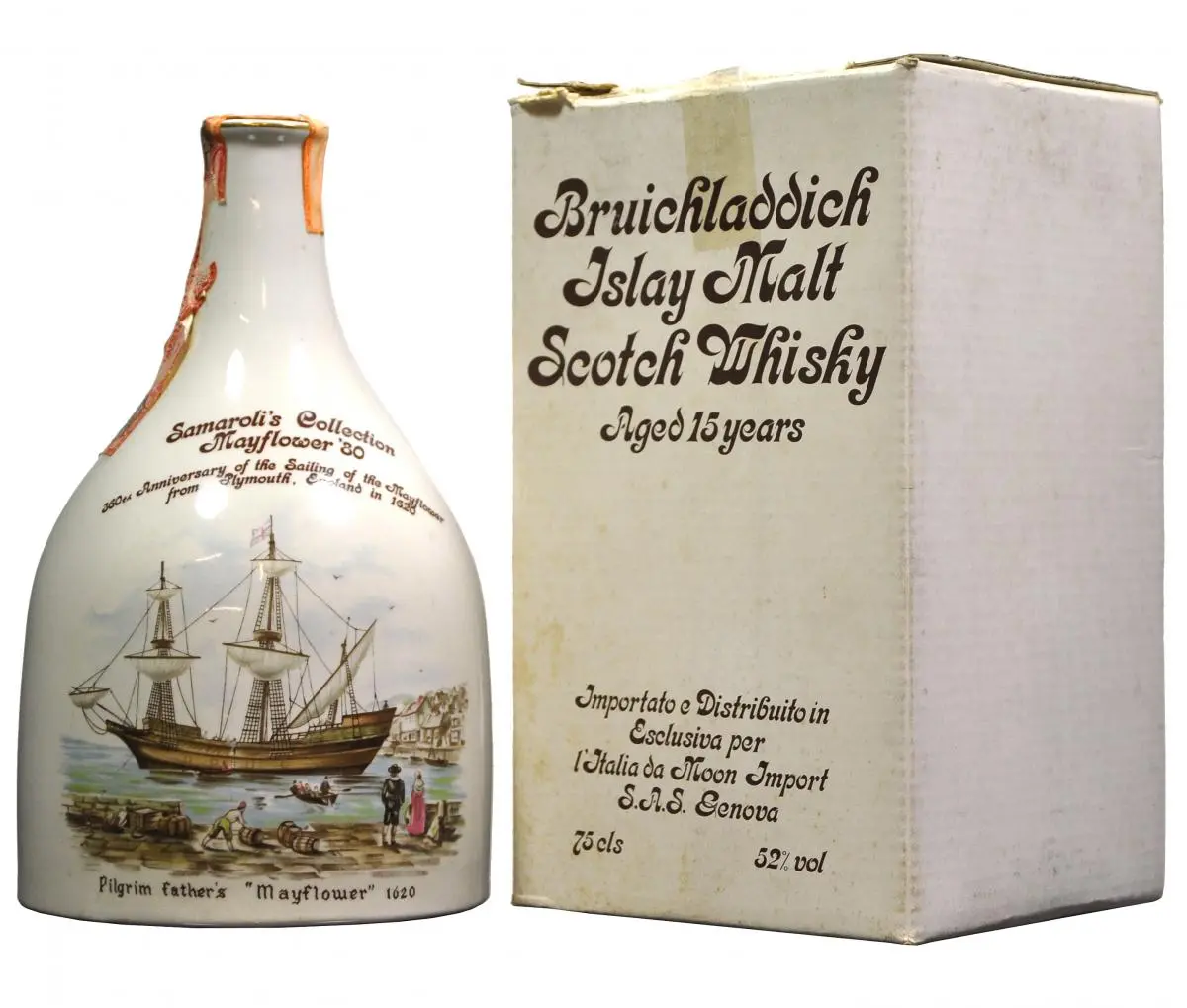 Bruichladdich 15 Year Old | Ceramic Mayflower 1980S 1