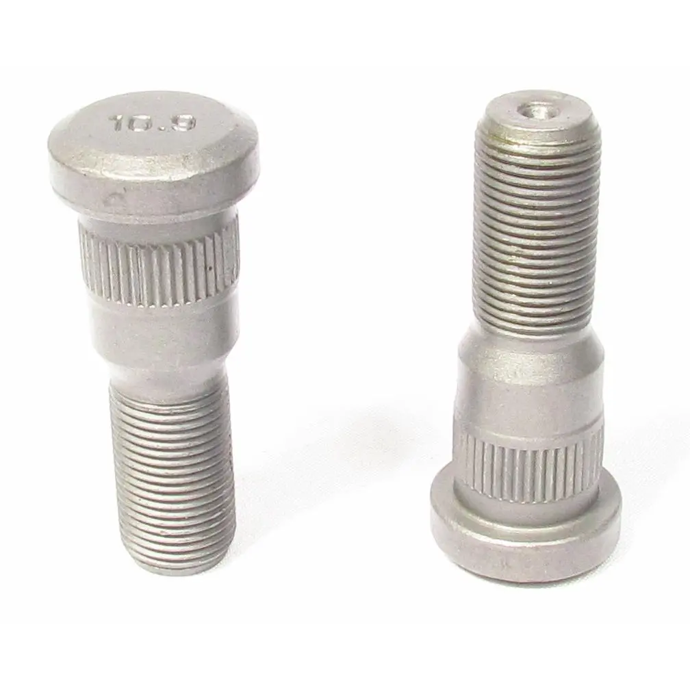 Serrated Drive Wheel Studs 3/4"-16 Thd 0,900" B.D. X 2 19/32" Length - E8949 - 10 Pack 1