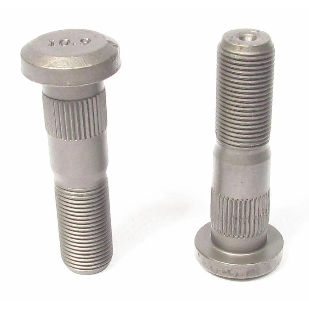 Serrated Drive Wheel Studs 3/4"-16 Thd 0.785" B.D. X 2 15/16" Length - E8969 - 10 Pack 1