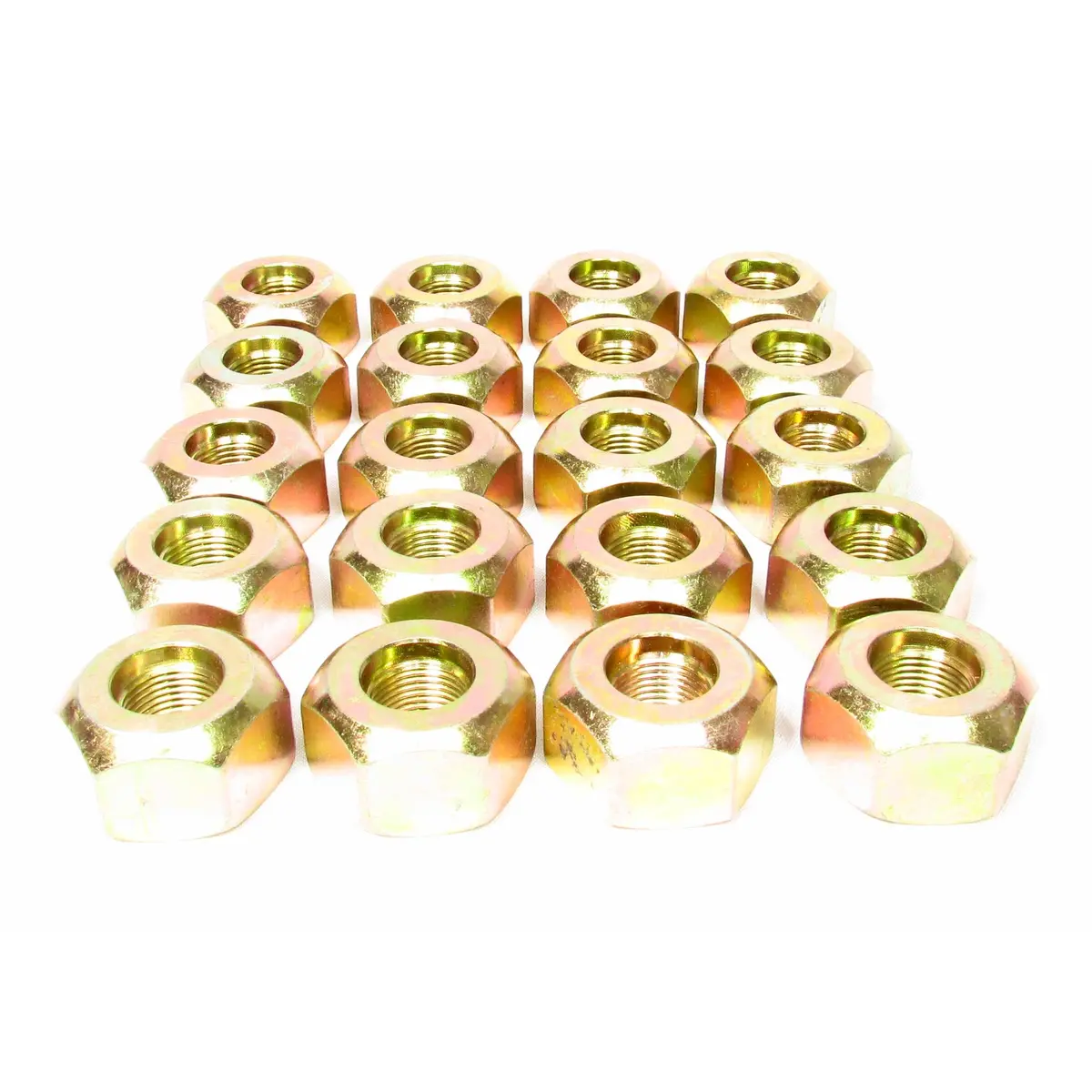 3/4"-16 Thd - 1 1/2" Hex Single Mounted Wheel Cap Nuts Lh/Rh - E5652 - 10 Pack 1