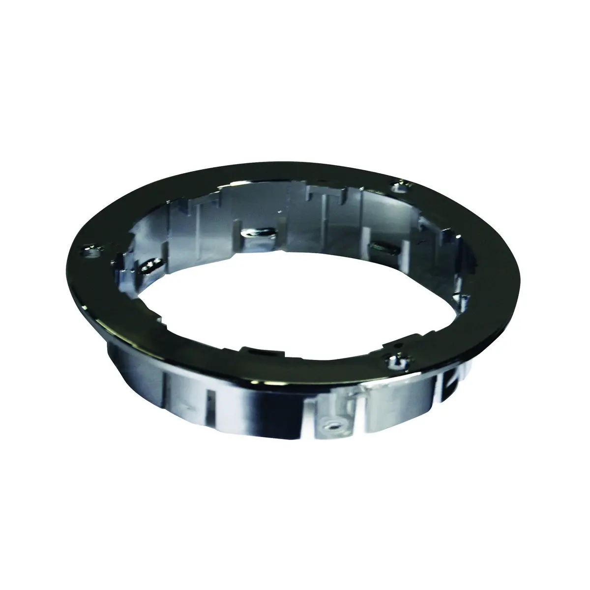 Fortpro 4" Chrome Round Flange Bracket For Mount Stop, Tail & Turn Lights 1