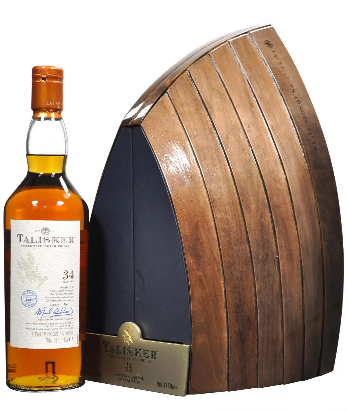 Talisker 1975-2011 | 34 Year Old | Wooden Boat Cabinet 1