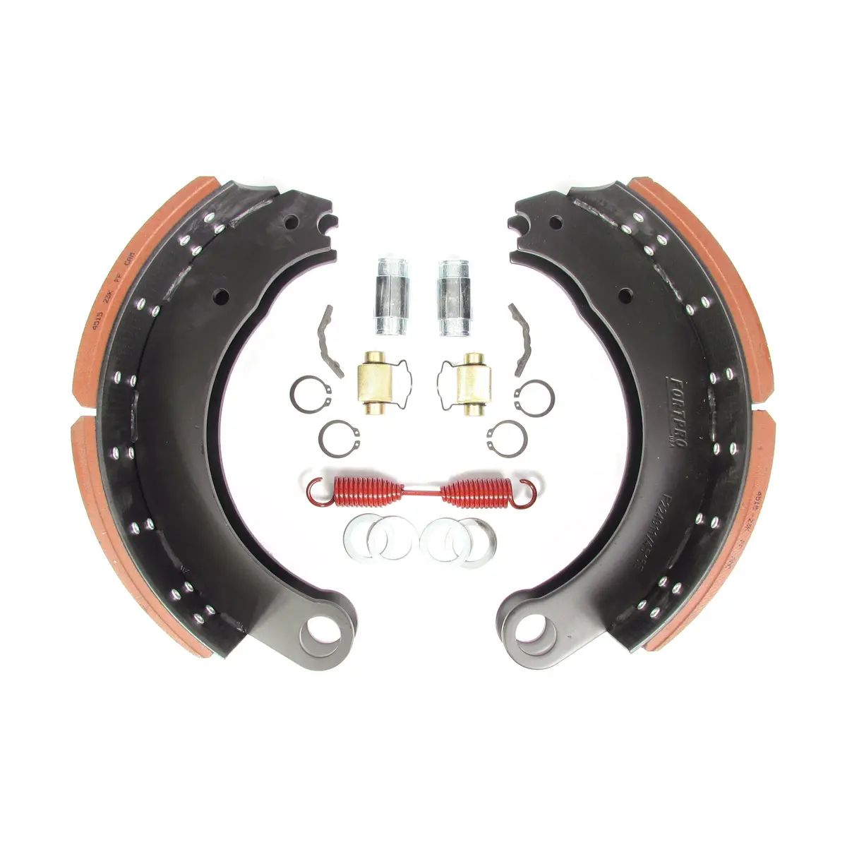 Fortpro 4515E/4515P Rear/Trailer Brake Shoe Box Kit - Gawr 23K - Brake Size 16 1/2" X 7" | F224911 1