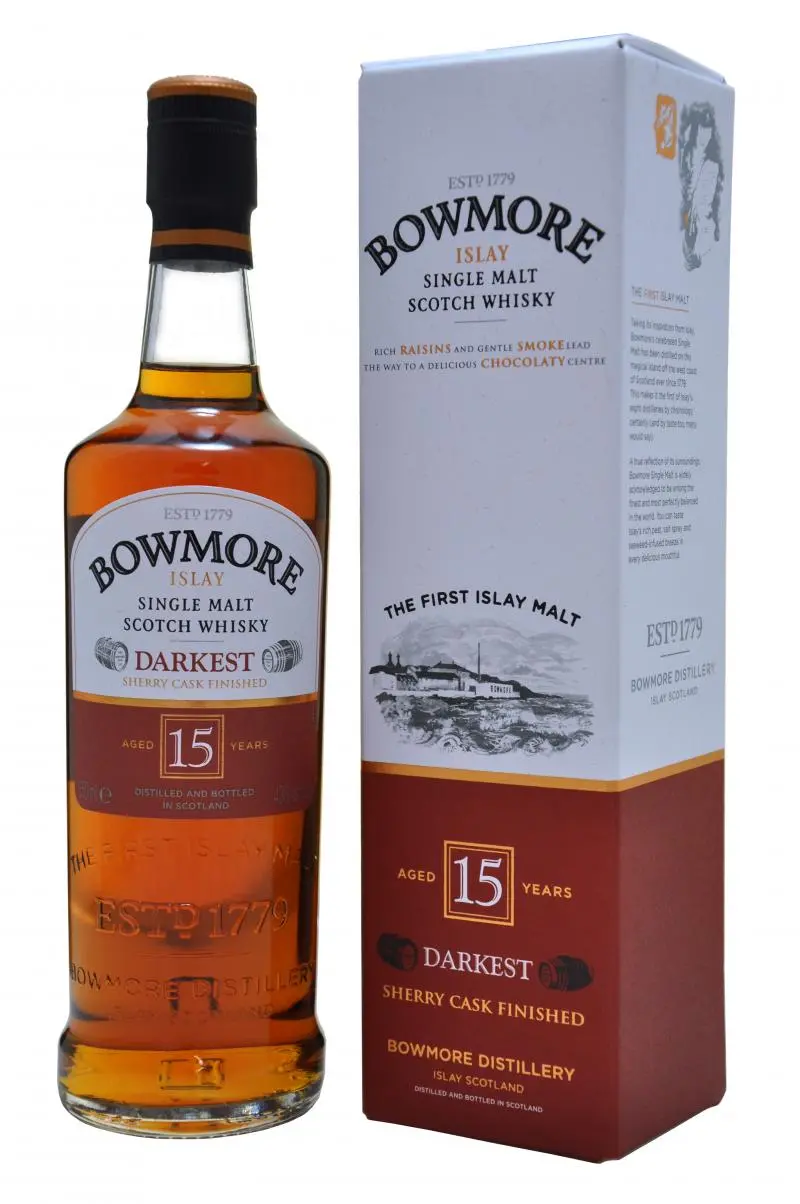 Bowmore Darkest 15 Year Old Half Bottle 1