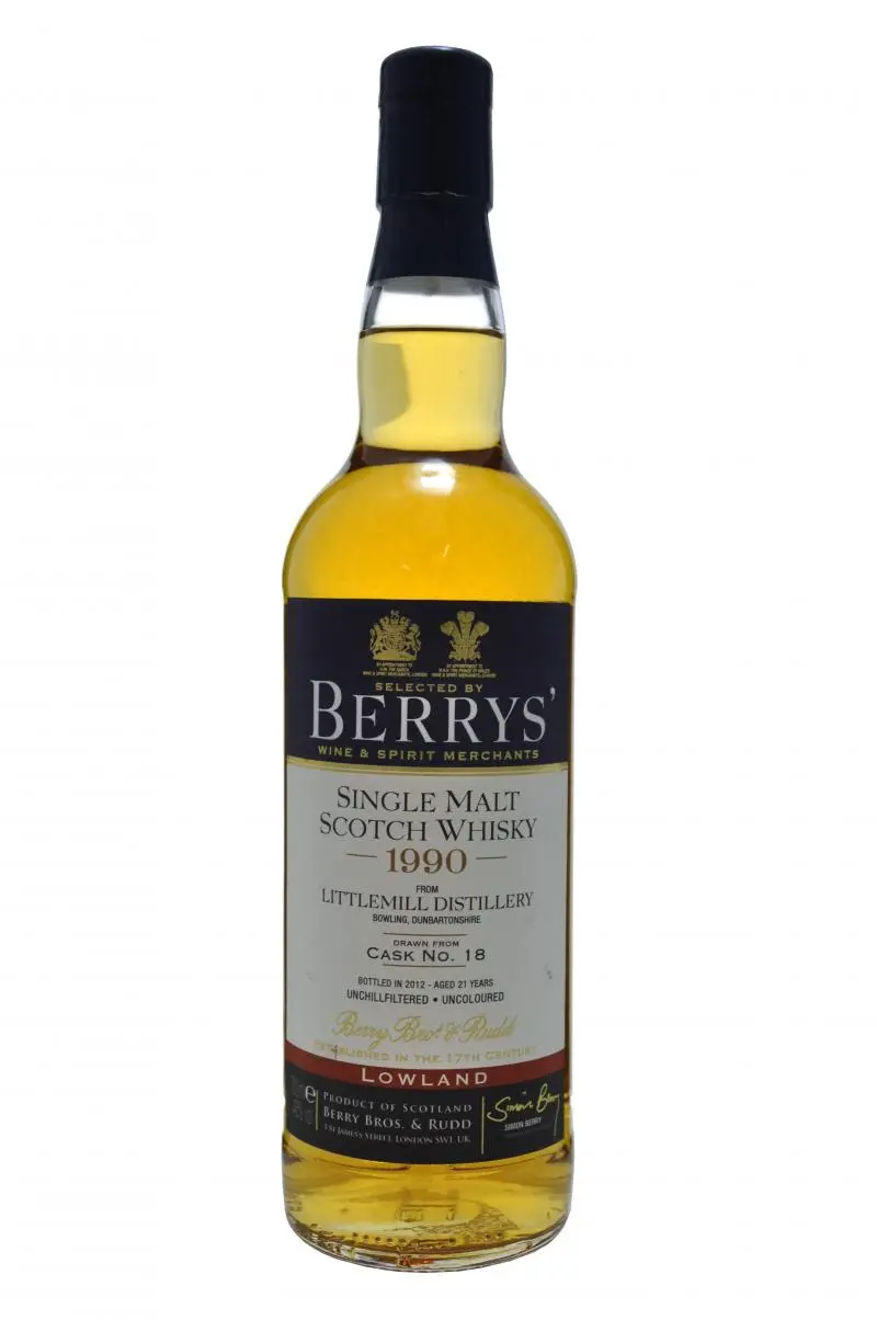 Littlemill 1990 | 21 Year Old | Berry Bros & Rudd 1